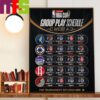 The Full Emirates NBA Cup 2024 East Group C Schedule Home Decor Poster Canvas