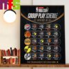 The Full Emirates NBA Cup 2024 West Group A Schedule Home Decor Poster Canvas