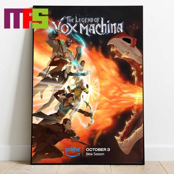 The Legend Of Vox Machina New Season Release On October 3rd 2024 Home Decor Poster Canvas