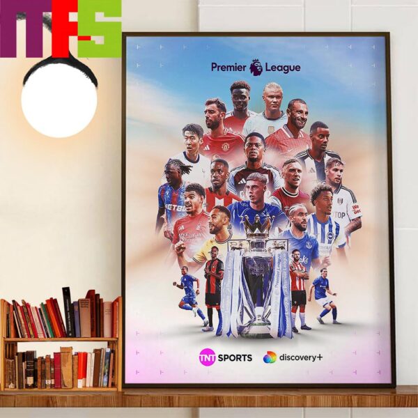 The Premier League Is Back For Season 2024-2025 Official Poster Home Decor Poster Canvas