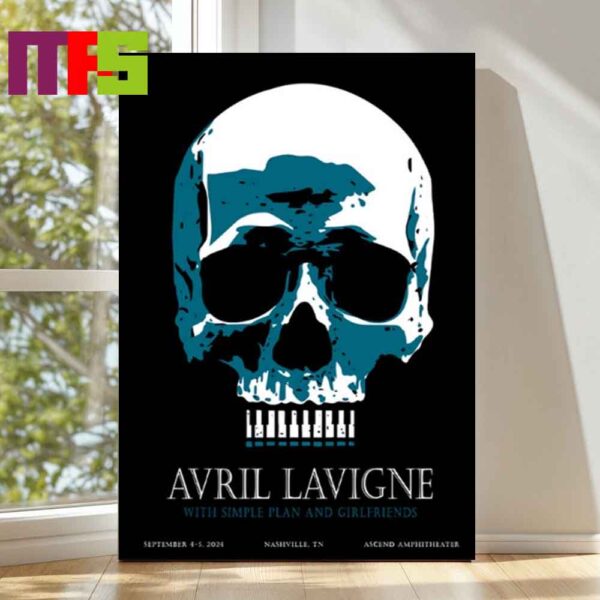 Avril Lavigne In Nashville Tennessee 2024 At Ascend Amphitheater On September 4 5 Poster Decor