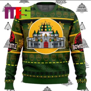 Bowser Castle Mario Bros Ugly Christmas Sweater