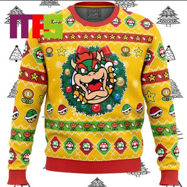 Bowser Mario Bros Ugly Christmas Sweater