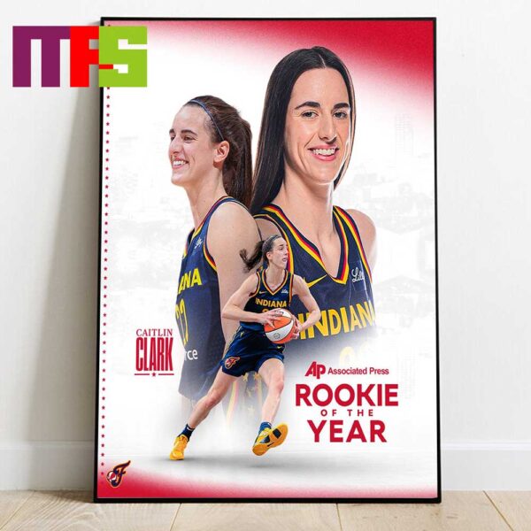 Caitlin Clark Indiana Fever WNBA 2024 The Unanimous Associated Press Rookie Of The Year Home Decor Poster Canvas