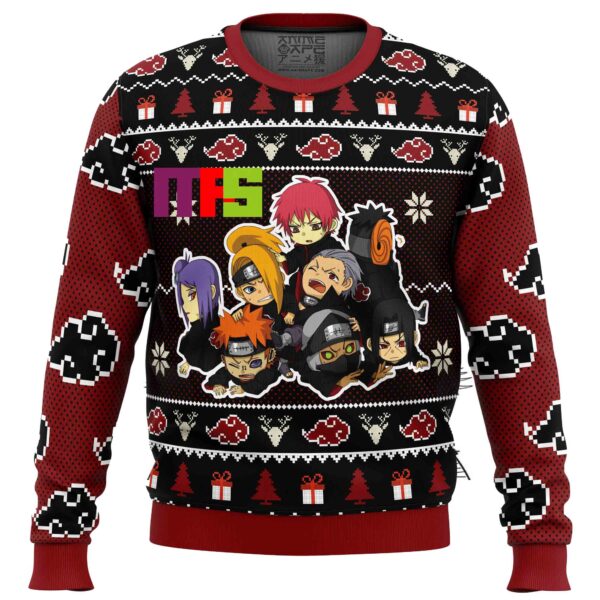 Chibi Akatsuki Naruto Ugly Christmas Sweater