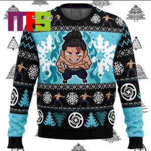 Chibi Aoi Todo Jujutsu Kaisen Ugly Christmas Sweater