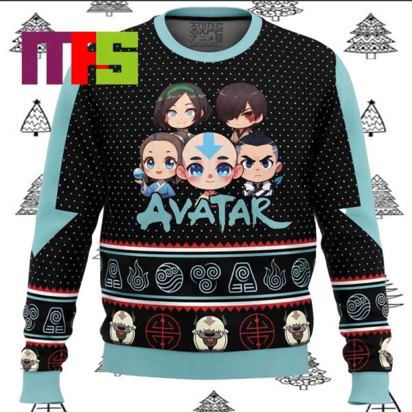 Chibi Avatar The Last Airbender Ugly Christmas Sweater