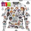 Chibi Christmas Akaza Demon Slayer Ugly Christmas Sweater