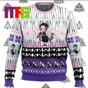 Chibi Christmas Shinobu Kocho Demon Slayer Ugly Christmas Sweater