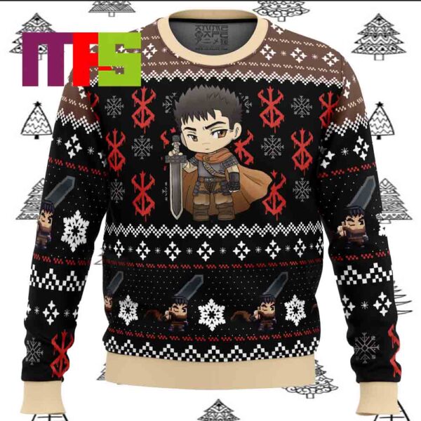 Chibi Guts Berserk Ugly Christmas Sweater