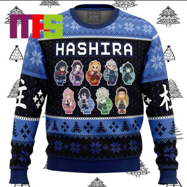 Chibi Hashira Demon Slayer Ugly Christmas Sweater