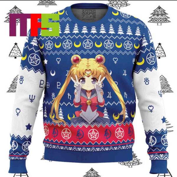 Chibi Usagi Tsukino Sailor Moon Ugly Christmas Sweater