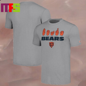 Chicago Bears NFL Love Sign American Sign Language ASL Collection Unsiex Tee Shirt