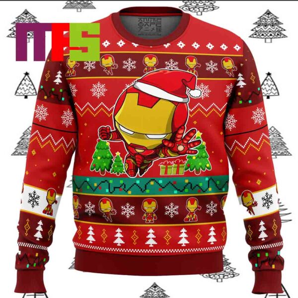 Christmas Iron Man Chibi Marvel Comics Ugly Christmas Sweater