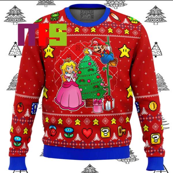 Come and See the Christmas Tree Mario Bros Ugly Christmas Sweater