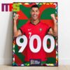 Cristiano Ronaldo The 900th Goal Of His Career In 2024 Home Decor Poster Canvas