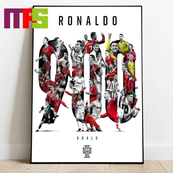 Cristiano Ronaldo The 900th Goal Of His Career In 2024 Home Decor Poster Canvas