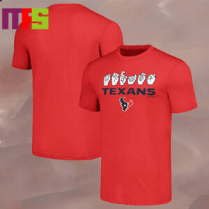 Houston Texans Love Sign American Sign Language The NFL ASL Collection Unisex T-Shirt