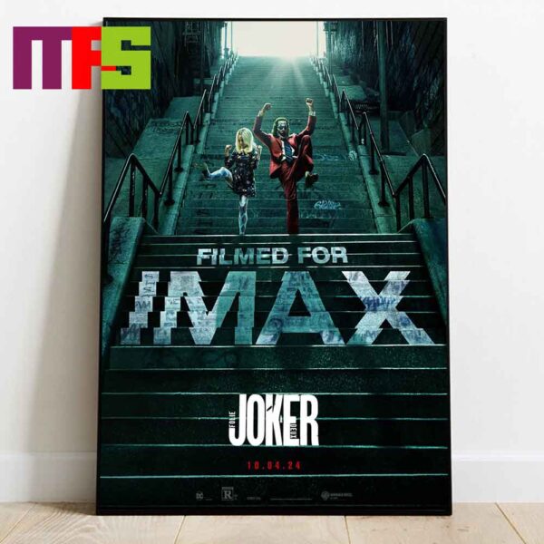 Joker Folie A Deux Movie 2024 In IMAX October 4th Lady Gaga And Joaquin Phoenix Home Decor Poster Canvas