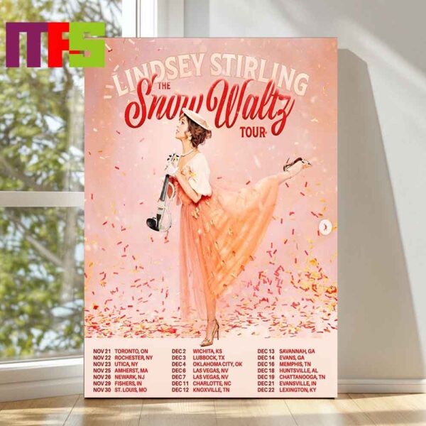 Lindsey Stirling The Snow Waltz Tour 2024 Dates Poster Decor