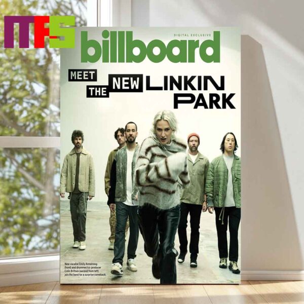 Linkin Park Is Back Album From Zero With Newcomers Emily Armstrong And Colin Brittain On Billboard Magazine Poster Decor