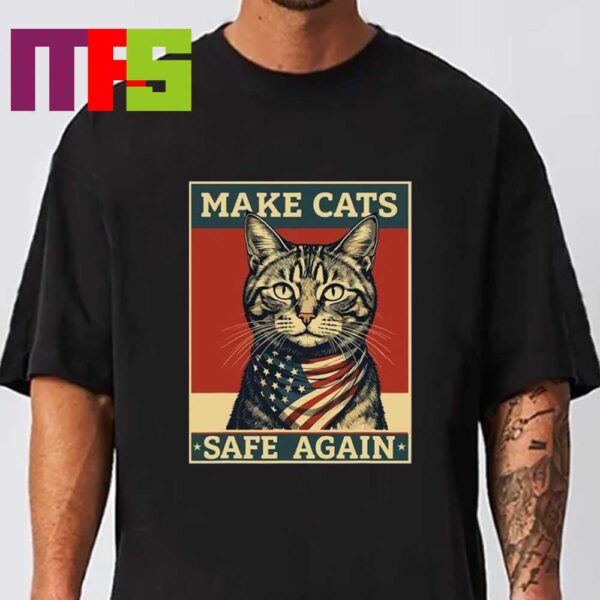 Make Cats Safe Again 2024 Donald Trump Presidential Election Classic T-Shirt