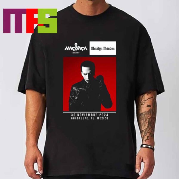 Marilyn Manson At Machaca Festival 2024 On November 30th Guadalupe NL Mexico Classic T-Shirt