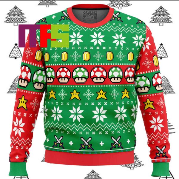 Mario Bros Ugly Christmas Sweater