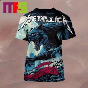 Metallica Lumen Field Seattle WA 2024 On August 30th And September 1 M72 World Tour North America All Over Print T-Shirt
