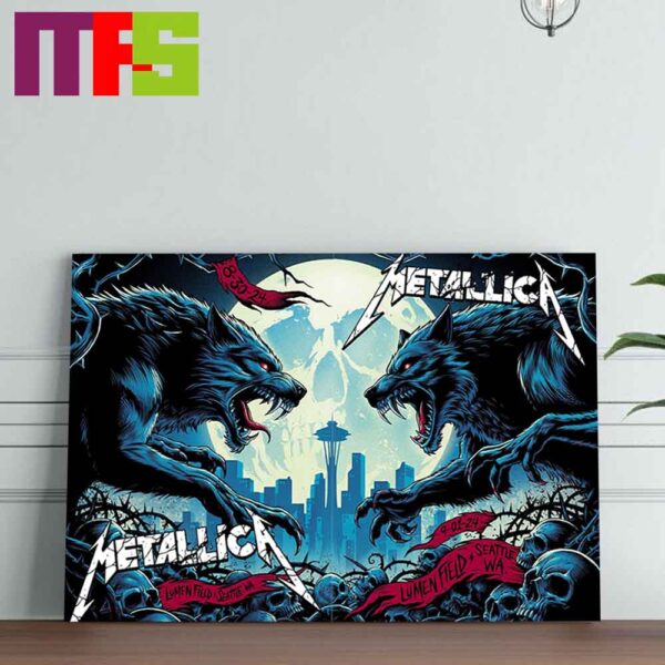 Metallica Lumen Field Seattle WA 2024 On August 30th And September 1 M72 World Tour North America Home Decor Poster Canvas