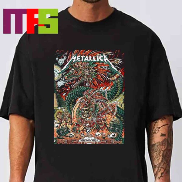 Metallica Mexico City 2024 Estadio GNP Seguros M72 World Tour No Repeat Weekend On September 29th Unisex T Shirt