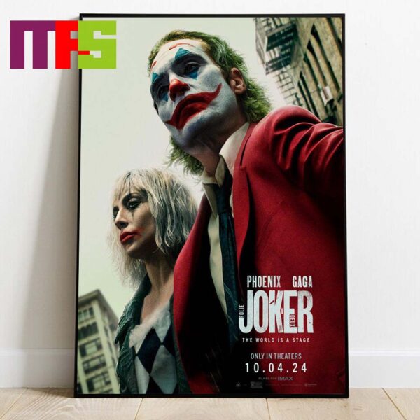 New Poster Joker 2 Folie A Deux Lady Gaga And Joaquin Phoenix In Theaters On October 4th 2024 Home Decor Poster Canvas