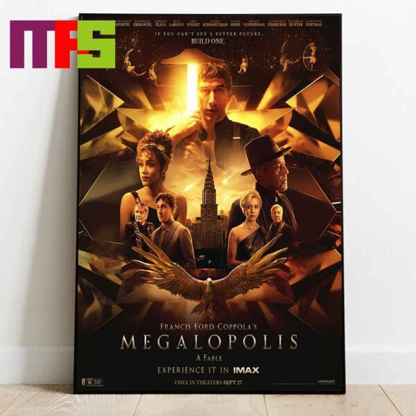 New Poster Megalopolis Movie 2024 Francis Ford Coppola Only In Theaters September 27th Home Decor Poster Canvas