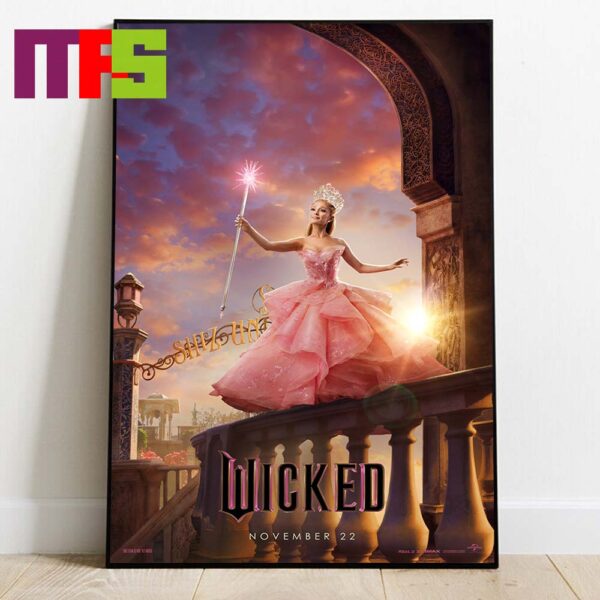 New Poster Wicked Movie 2024 Ariana Grande Release November 22 Home Decor Poster Canvas