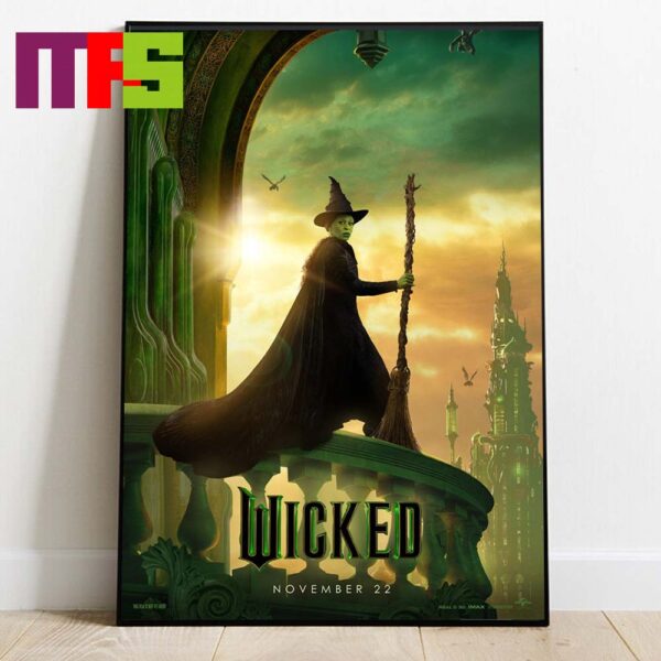 New Poster Wicked Movie 2024 New Character Cynthia Erivo Ariana Grande Release November 22 Home Decor Poster Canvas