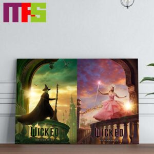 New Poster Wicked Movie New Character Cynthia Erivo Ariana Grande Release November 22 2024 Home Decor Poster Canvas