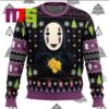 No Face and Soot Sprites Spirited Away Studio Ghibli Ugly Christmas Sweater