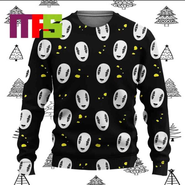 No Face Spirited Away Ugly Christmas Sweater