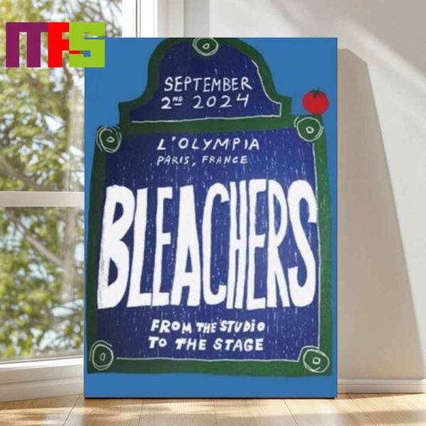 Official Bleachers From Studio To The Stage Tour Paris France 2024 L Olympia On September 2 Home Decor Poster