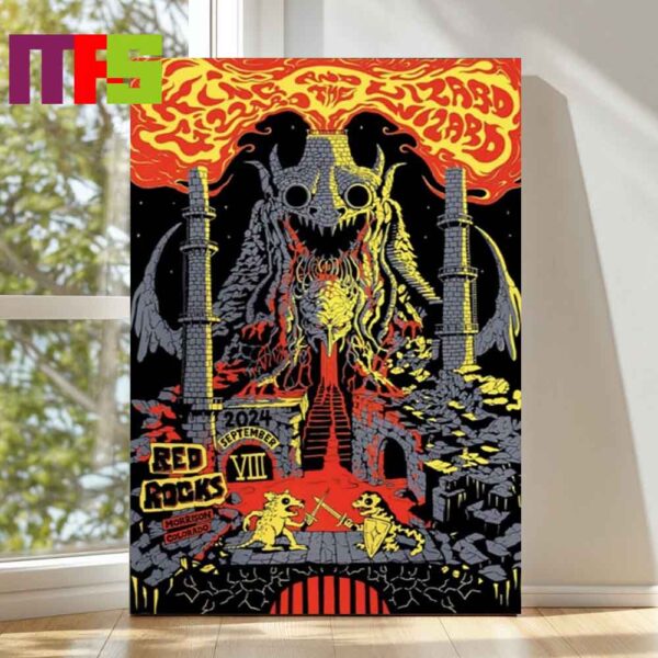 Official King Gizzard And The Lizard Wizard Morrison CO 2024 On September 8th Poster Decor