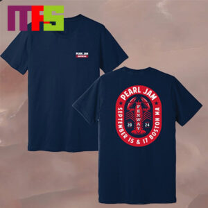 Official Pearl Jam Fenway Park Boston MA September 15th 17th 2024 Lobster Roll Two Sided T-Shirt