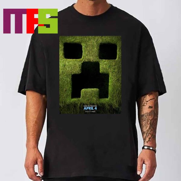 Official Poster Minecraft Movie Only In Theaters April 4th 2025 Classic T-Shirt