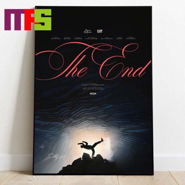 Official Poster The End 2024 Movie Director Joshua Oppenheimer Starring Tilda Swinton George MacKay Home Decor Poster Canvas