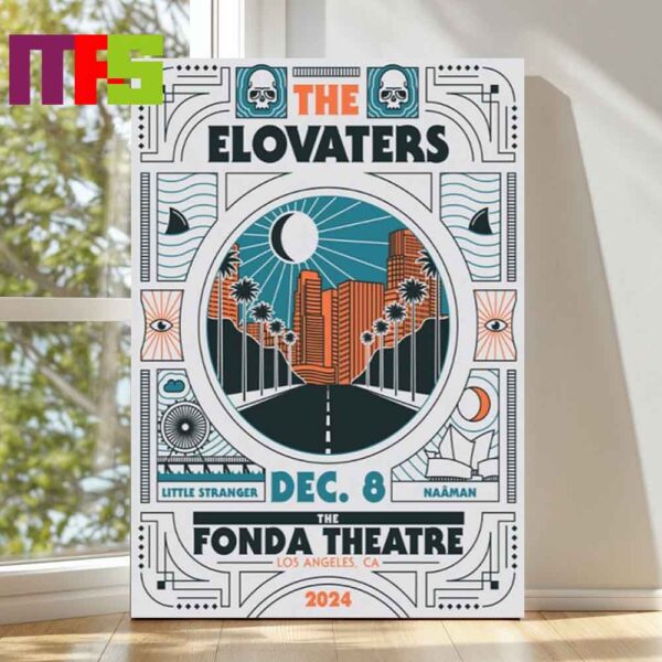 Official The Elovaters Los Angeles CA 2024 On December 8th Poster Decor