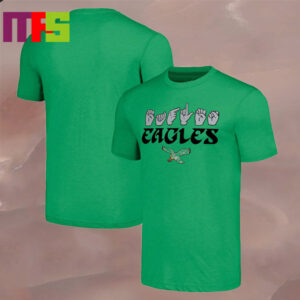 Philadelphia Eagles The NFL ASL Collection Love Sign American Sign Language T-Shirt
