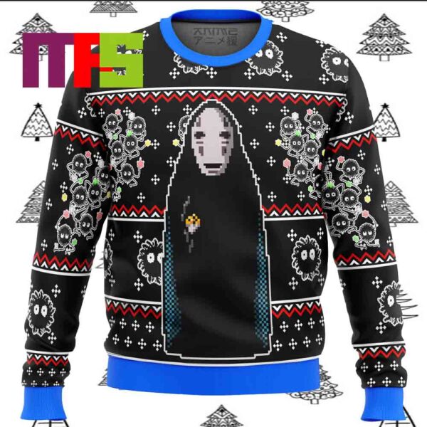 SPIRITED AWAY No Face Ugly Christmas Sweater