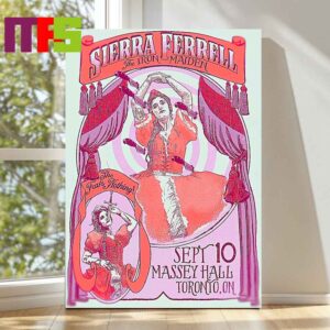 Sierra Ferrell At Massey Hall Toronto Ontario 2024 On September 10th Poster Decor Sierra Ferrell At Massey Hall Toronto Ontario 2024 On September 10th Poster Decor