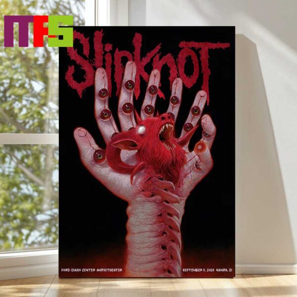 Slipknot Ford Idaho Center Amphitheater Nampa ID 2024 On September 11th Home Decor Poster Canvas