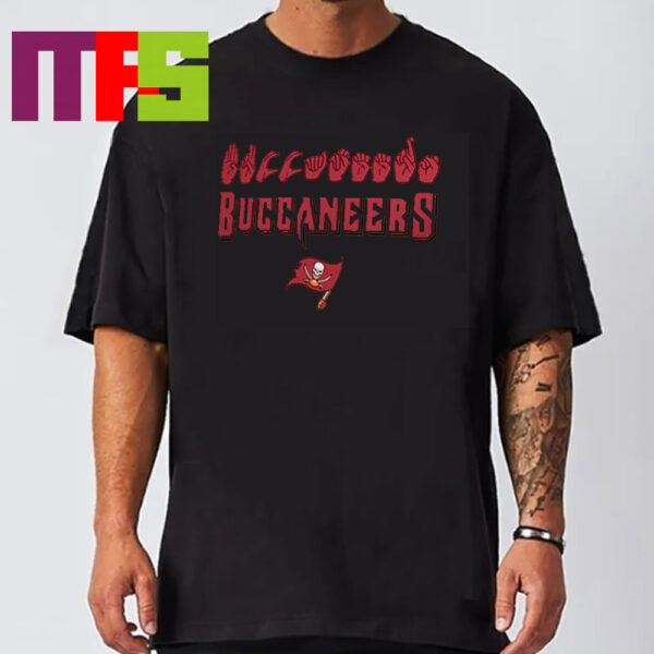 Tampa Bay Buccaneers Love Sign American Sign Language The NFL ASL Collection Unisex T-Shirt