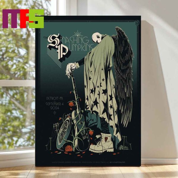 The Smashing Pumpkins Detroit MI On September 4th2024 Poster Decor